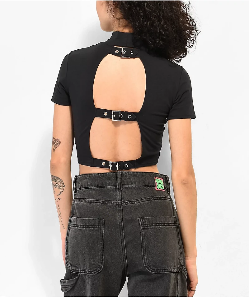 SWIXXZ Centiheart Black Buckle Baby T-Shirt