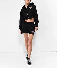SWIXXZ Centipede Black Sweat Shorts