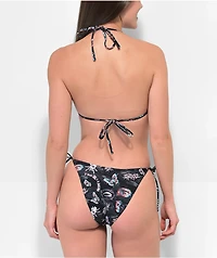 SWIXXZ Chrome Black High Leg Swim Bottom