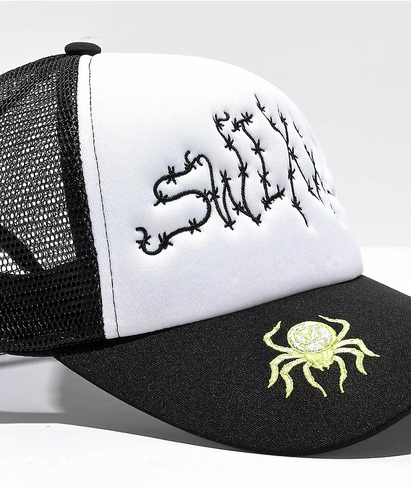 SWIXXZ Cute N Creepy Black & White Trucker Hat