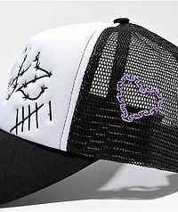 SWIXXZ Cute N Creepy Black & White Trucker Hat