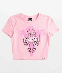 SWIXXZ Electric Pink Crop T-Shirt