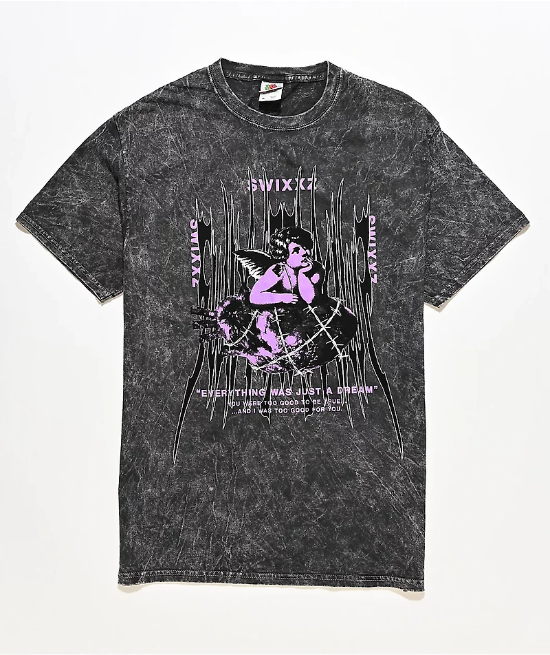 SWIXXZ Just A Dream Charcoal Tie Dye T-Shirt