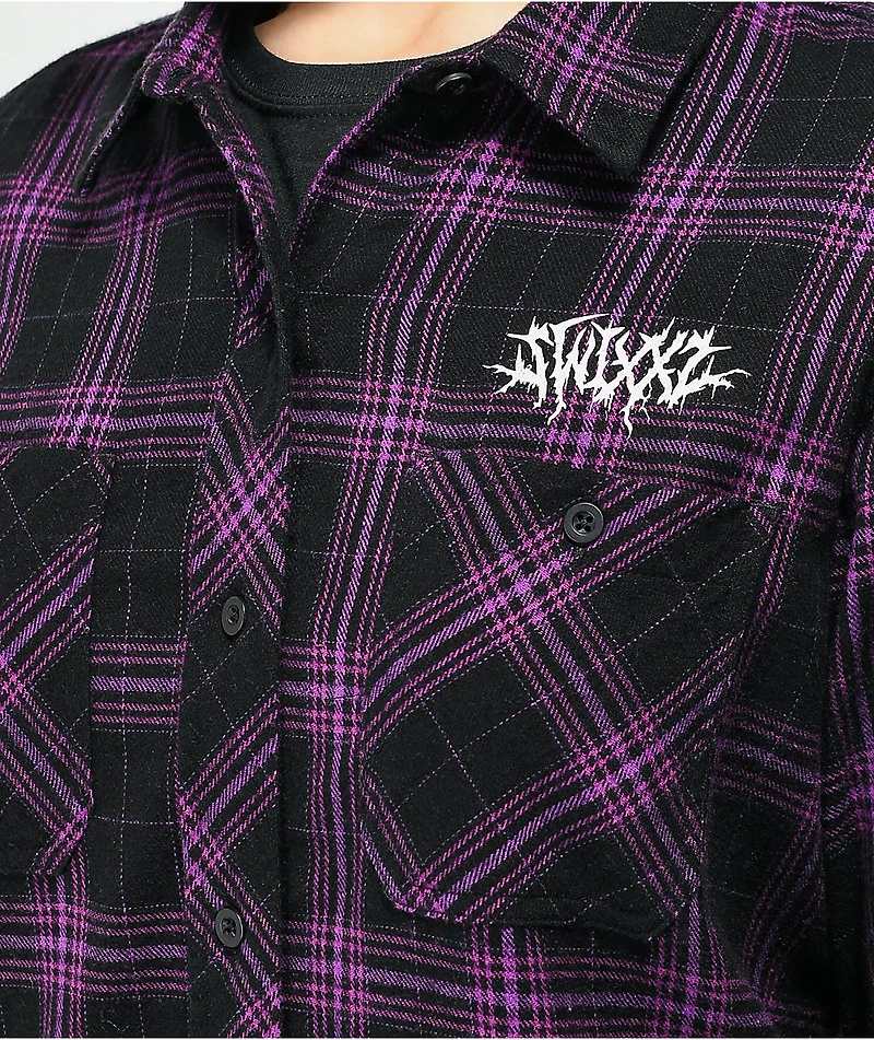 SWIXXZ Know Your Enemy Purple Flannel