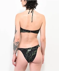 SWIXXZ Lightning Black High Leg Bikini Bottom