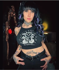 SWIXXZ Lil Devil Black Halter Top