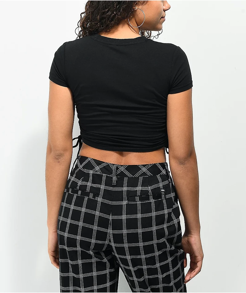SWIXXZ Love or Lust Black Crop T-Shirt