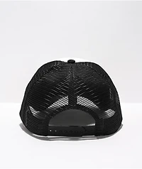 SWIXXZ Metal Logo Black & White Trucker Hat