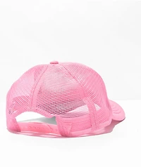 SWIXXZ Pink Chrome Trucker Hat