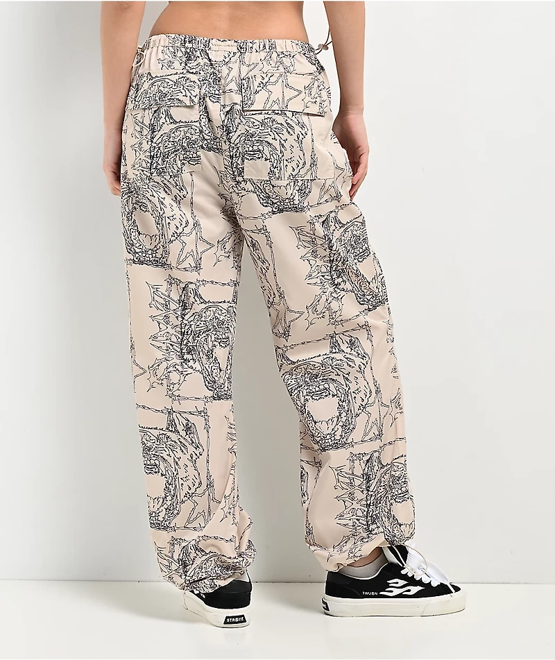 SWIXXZ Small Dog Natural Parachute Pants