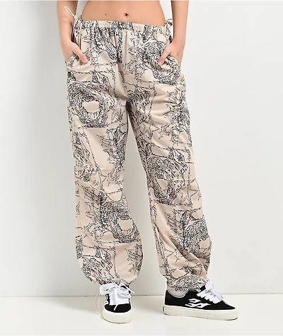 SWIXXZ Small Dog Natural Parachute Pants