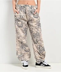 SWIXXZ Small Dog Natural Parachute Pants
