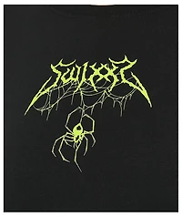 SWIXXZ Spider Black Crop T-Shirt