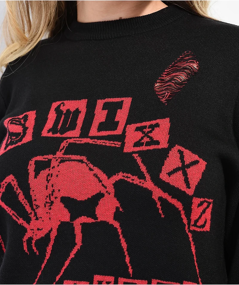 SWIXXZ Spider Black Sweater