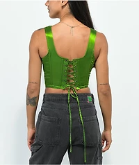 SWIXXZ Spider Green Corset Tank Top