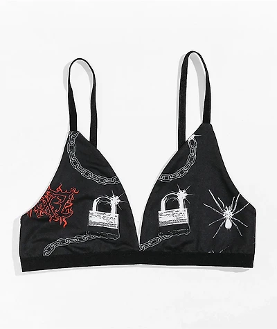 SWIXXZ Trouble All Over Print Bralette