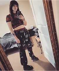 SWIXXZ Trouble Flared Black Sweatpants