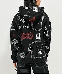 SWIXXZ Trouble Reactive Black Hoodie