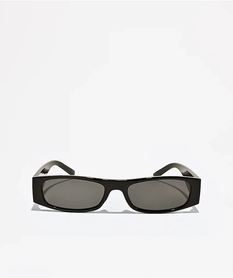 Saint Black Rectangle Sunglasses