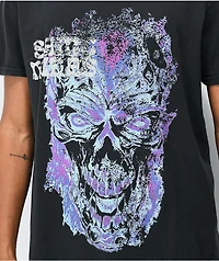 Saint Midas Blue Flame Vintage Dye Black T-Shirt