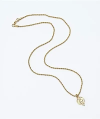Saint Midas Cupid 20" Gold Necklace