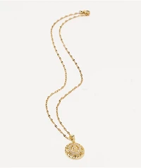 Saint Midas Diamond Cut Guadalupe 18" Gold Necklace