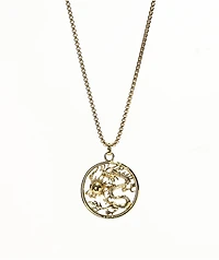 Saint Midas Golden Dragon 24" Necklace