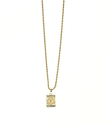 Saint Midas Guadalupe 20" Gold Chain Necklace