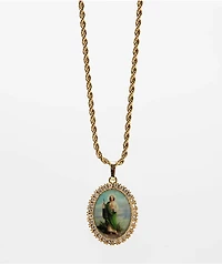 Saint Midas Hopeless Saint 20" Gold Chain Necklace