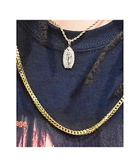 Saint Midas Micro Guadalupe 20" Yellow Gold Necklace