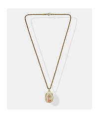 Saint Midas Pray For Us Guadalupe  20" Gold Chain Necklace