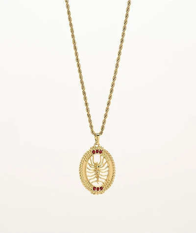 Saint Midas Scorpion King Gold  20" Necklace