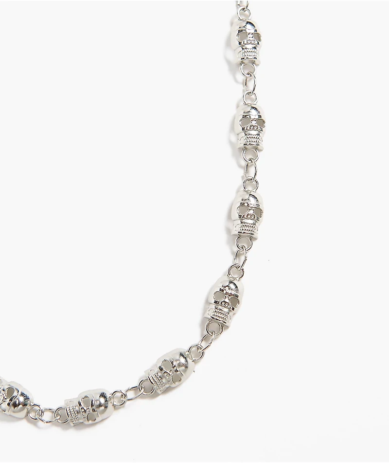 Saint Midas Skull Silver Pocket Chain