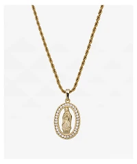 Saint Midas YG Guadalupe 20" Gold Necklace
