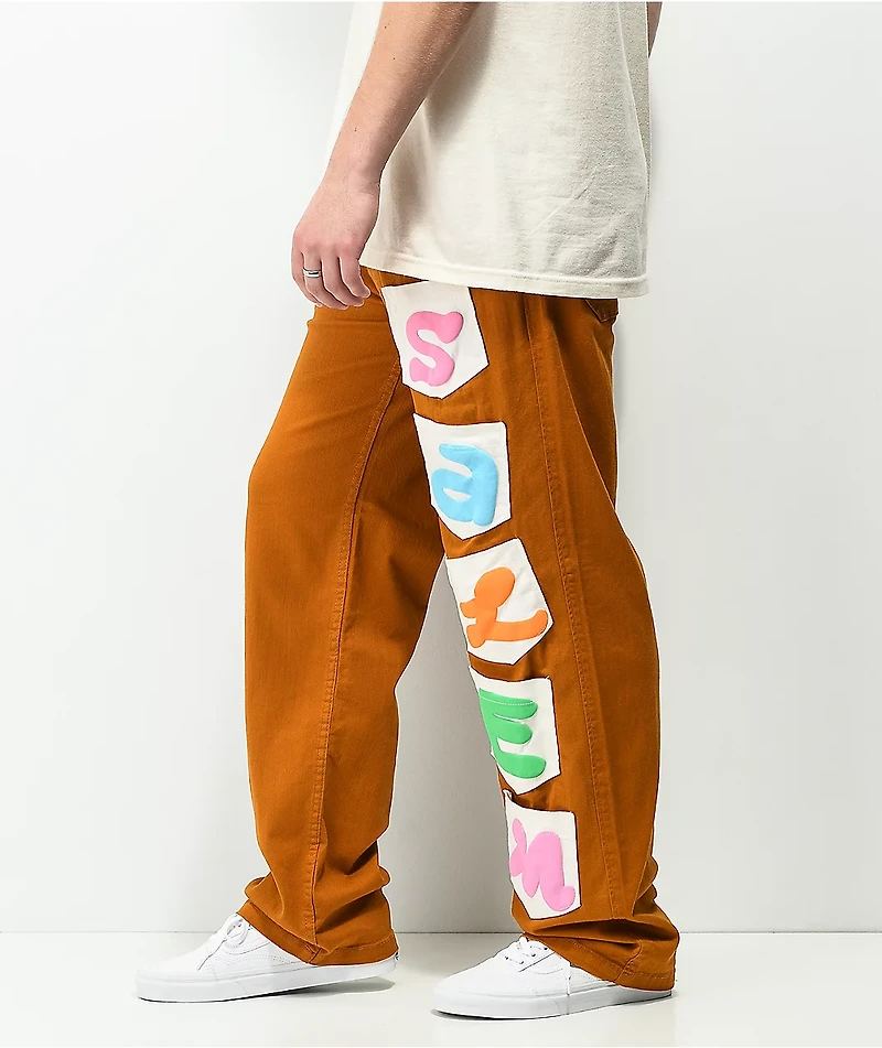 Salem7 Brown Pocket Pants