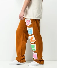 Salem7 Brown Pocket Pants
