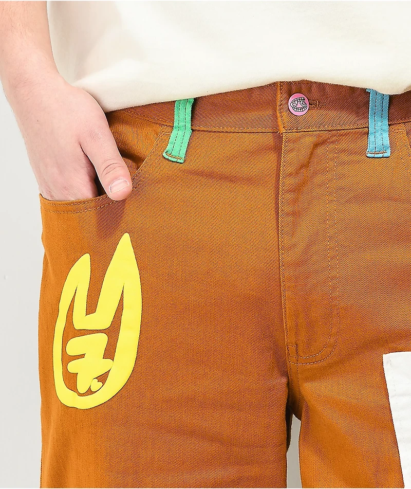 Salem7 Brown Pocket Pants