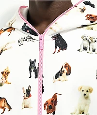 Salem7 Doghouse White Zip Hoodie
