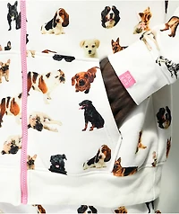 Salem7 Doghouse White Zip Hoodie