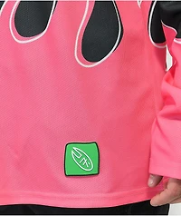 Salem7 Flames Pink Hockey Jersey