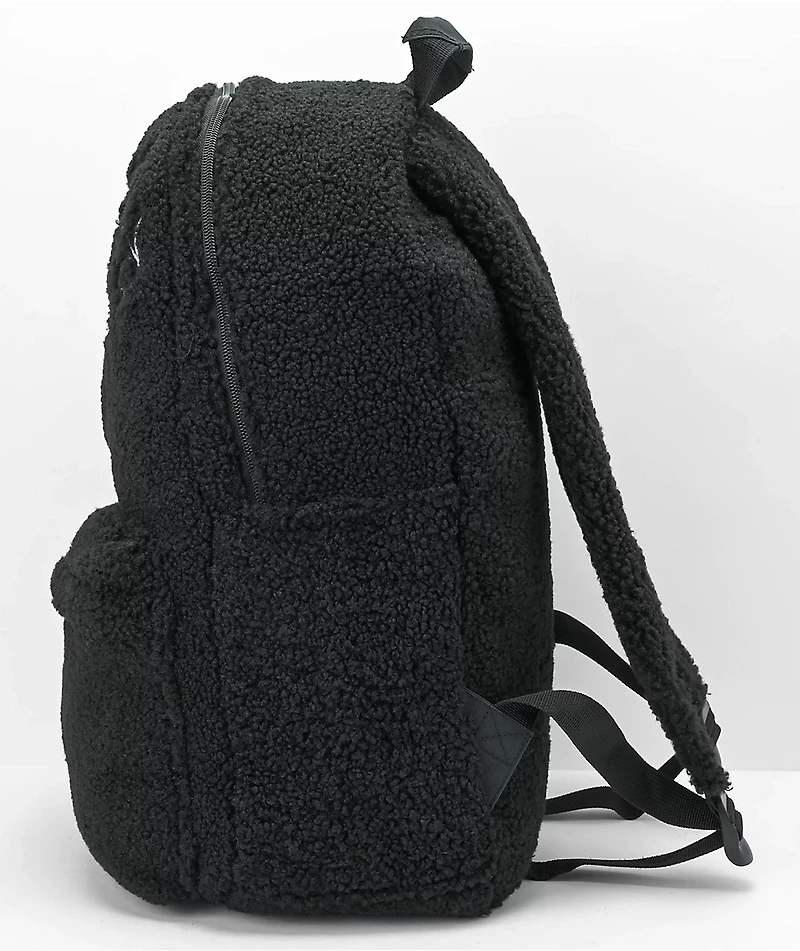 Salem7 Furever Friends Black Sherpa Backpack