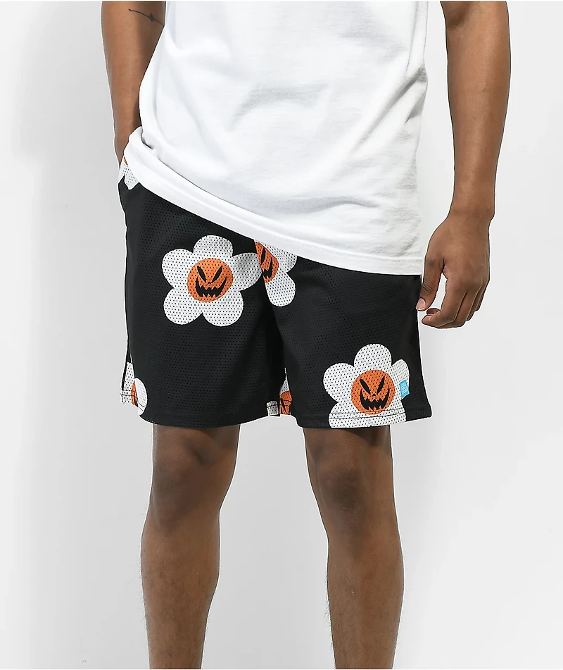 Salem7 Ghoulfriend Black Mesh Shorts