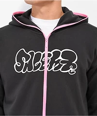 Salem7 Mohawk Black & Pink Zip Hoodie
