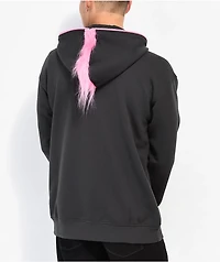 Salem7 Mohawk Black & Pink Zip Hoodie