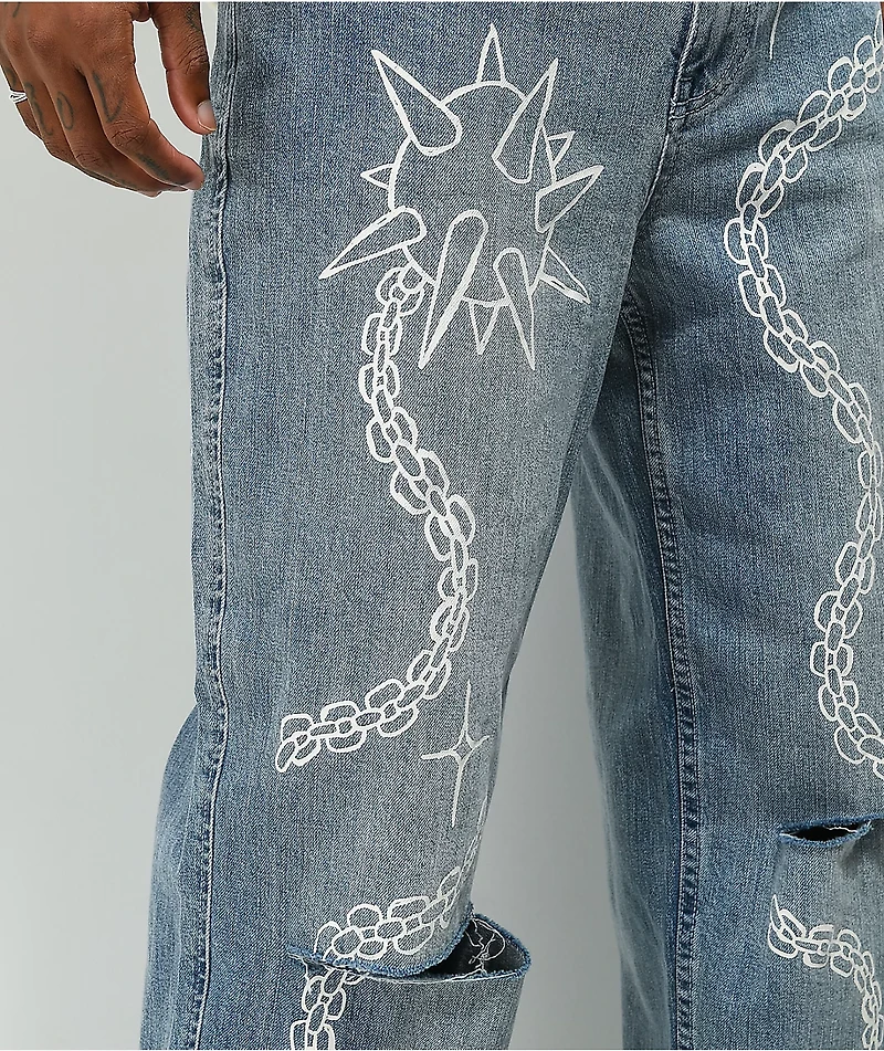 Salem7 Morningstar Denim Blue Pants