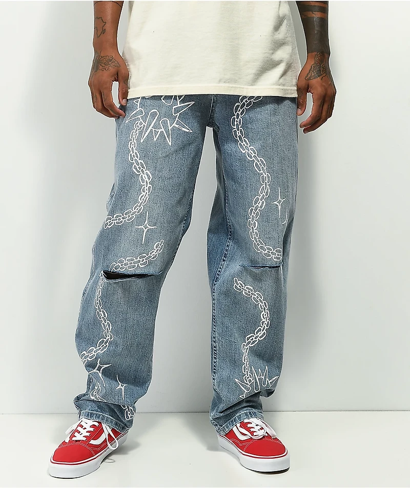 Salem7 Morningstar Denim Blue Pants