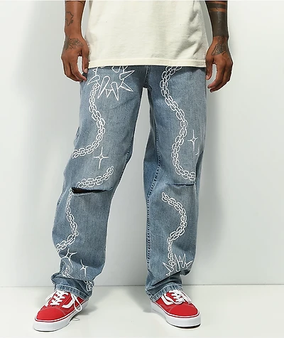 Salem7 Morningstar Denim Blue Pants