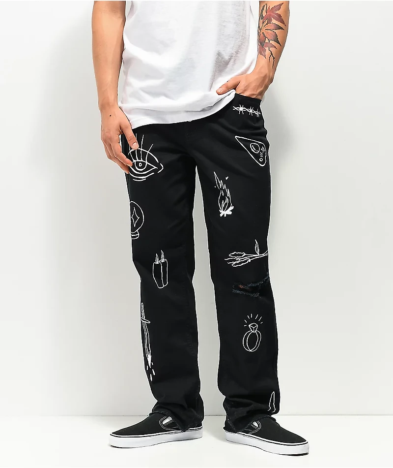 Salem7 Occult Black Denim Jeans