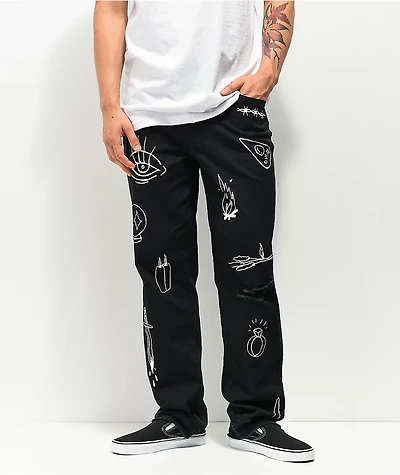 Salem7 Occult Black Denim Jeans