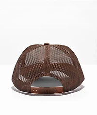 Salem7 Paint Brown & White Trucker Hat
